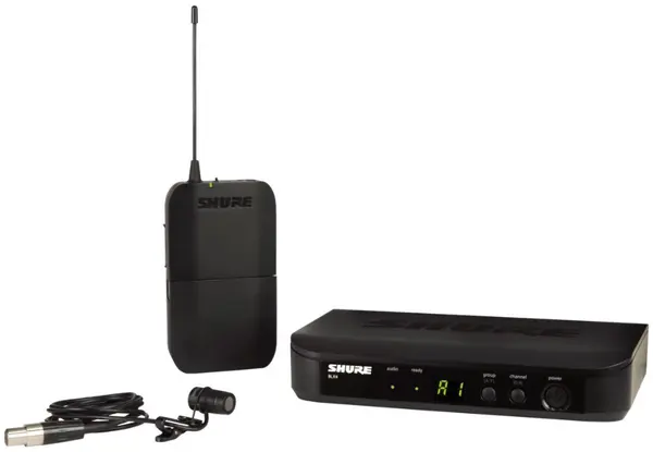 Sistem de microfon wireless Shure - BLX14E/W85-T11, negru