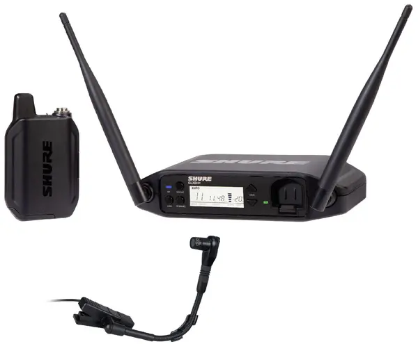 Sistem de microfon wireless Shure - GLXD14+/B98, negru