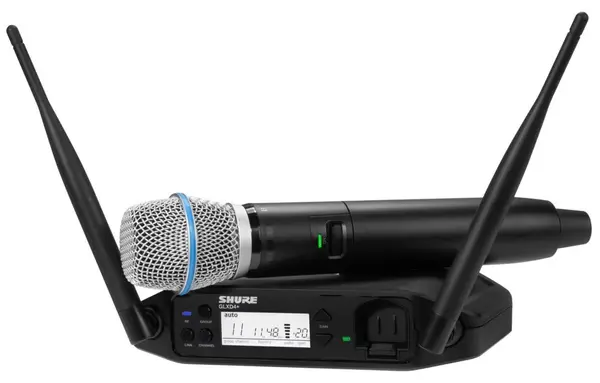 Sistem de microfon wireless Shure - GLXD24+/B87A, negru