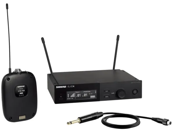 Sistem de microfon wireless Shure - SLXD14E-K59, negru
