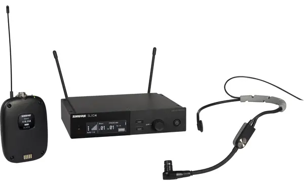 Sistem de microfon wireless Shure - SLXD14E/SM35-J53, negru