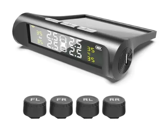 Sistem de Monitorizare a Presiunii in Anvelope 4 Senzori Solar + USB