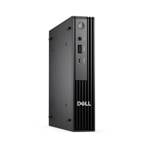Sistem Desktop PC Dell Pro Micro QCM1250, Intel Core i3 14100T, 35W CPU, Wi-Fi 6E, 16GB RAM, 512GB SSD, UHD 730, no OS, Negru
