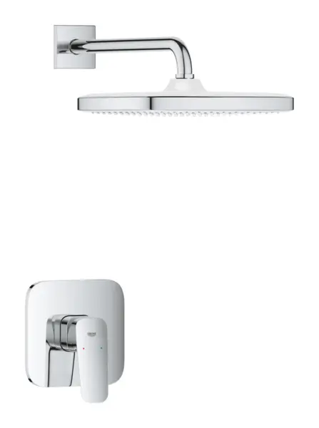 Sistem dus Grohe Cubeo, incastrat, 1 functie, 250 mm, necesita valva, crom, 1053340000