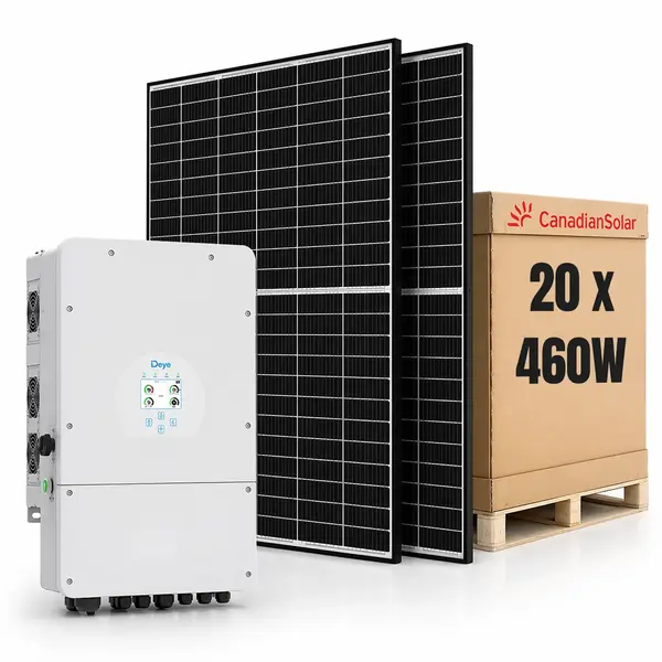 Sistem Fotovoltaic 10kW cu Invertor Hibrid Deye si 9.2kWp Panouri Canadian Solar 460W