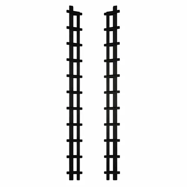 Sistem Glisiere Aluminiu&ndash;Profil Durabil pentru panouri glisante, 2,5 m,Black