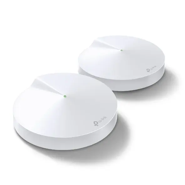 Sistem Mesh cu 2 extendere WiFi Tp Link DECO M5, Gigabit, antivirus si control parental, DECO M5(2-PACK)