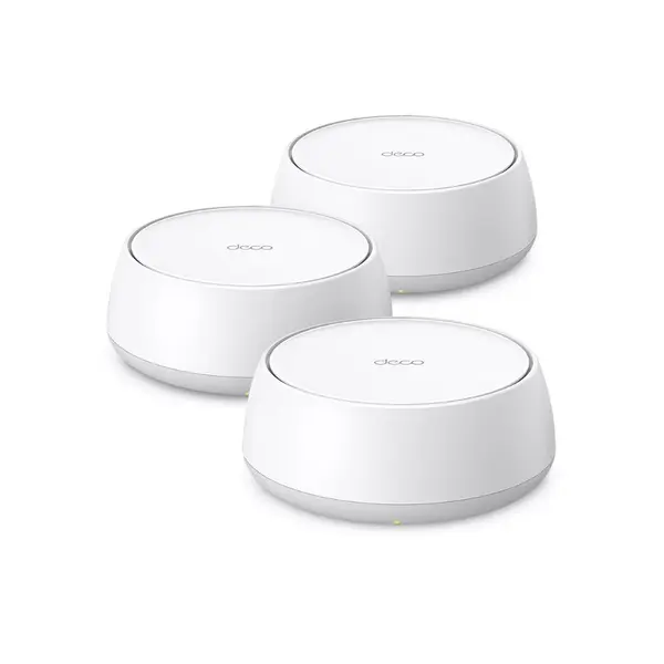 Sistem mesh dual band TP-Link Deco BE25, WiFi 7, 2.5Gbps, 3600 Mbps, AI Mesh, Mu-Mimo, 3 bucati