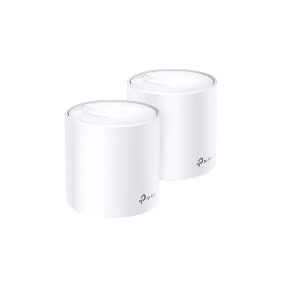 Sistem Mesh Gigabit Dual-Band TP-Link DECO X60(2-PACK), 2 porturi, 2.4/5.0 GHz, 2402 Mbps, 465 M, WiFi6