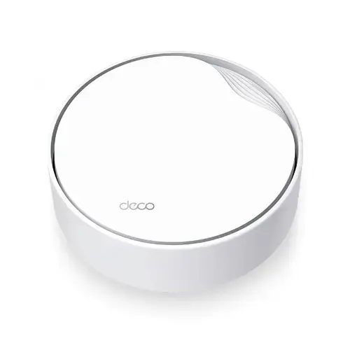 Sistem Mesh Wi-Fi TP-Link Deco X50-PoE(1-pack), Dual-Band, Wi-Fi 6, AX3000, Seamless Roaming, Antivirus, Control Parental si Control Vocal, cu acoperire completa pentru casa