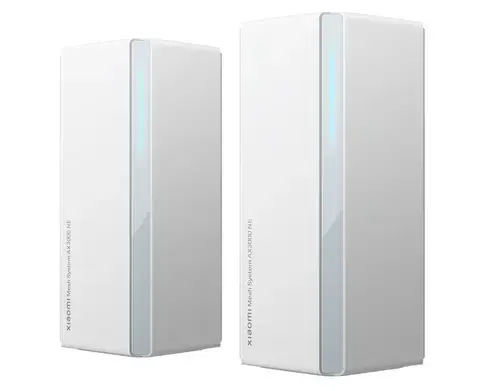 Sistem Mesh Wi-Fi Xiaomi DVB4458GL (2-pack) AX3000, 576 + 2402 Mbps, Dual-band, Wi-Fi 6, cu acoperire completa pentru casa (Alb)
