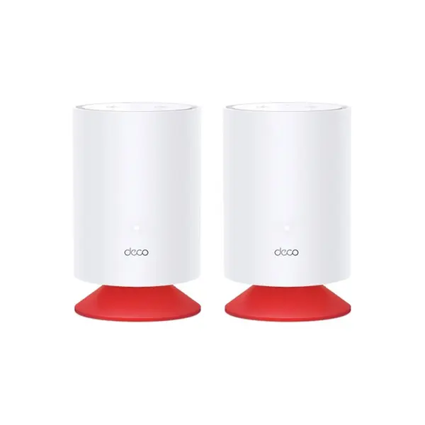 Sistem Mesh wireless Dual-Band Gigabit TP-Link DECO VOICE X20 2PK, 2.4/5 GHz, WiFi 6, 1Gbps, MU-MIMO, microfon