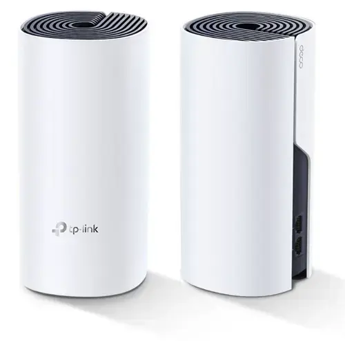 Sistem Mesh Wireless TP-LINK Deco P9(2-pack) AC1200 + AV1000, Gigabit, acoperire completa pentru casa (Alb)