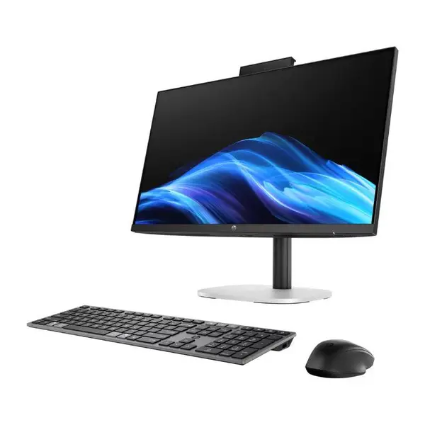 Sistem PC All-in-One HP ProStudio 4 G1i, 23.8", IPS FHD, 250 nits, Intel Core Ultra 5 225T 10-Core, Intel Graphics, 16GB RAM, 512GB SSD, Intel Graphics, Windows 11 Pro, Negru/Argintiu