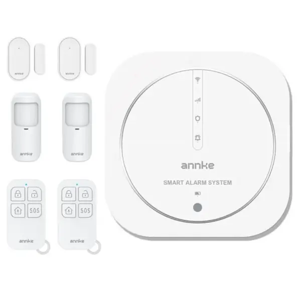 Sistem performant de alarma wireless ANNKE A113, WiFi si GSM, compatibil Tuya/Smart Life, control prin aplicatie, notificari SMS si apel, comunicare audio