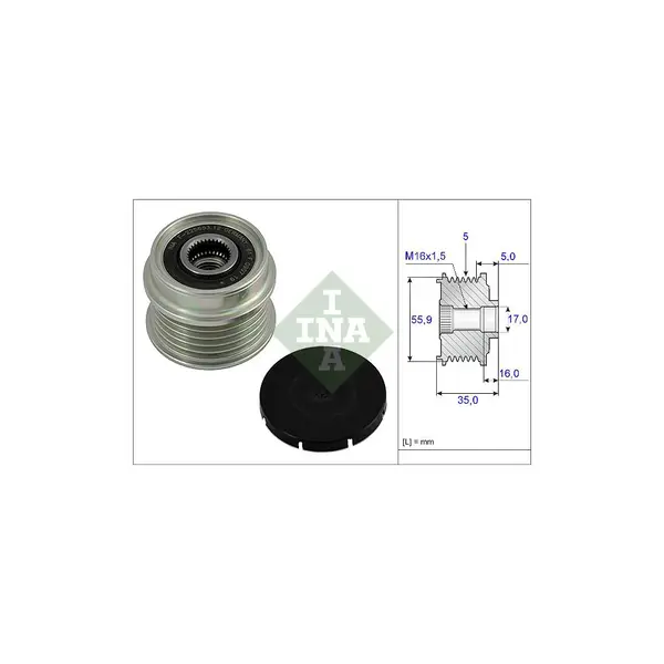 Sistem roata libera, generator Schaeffler INA 535 0004 10
