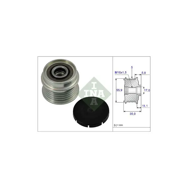 Sistem roata libera, generator Schaeffler INA 535 0005 10