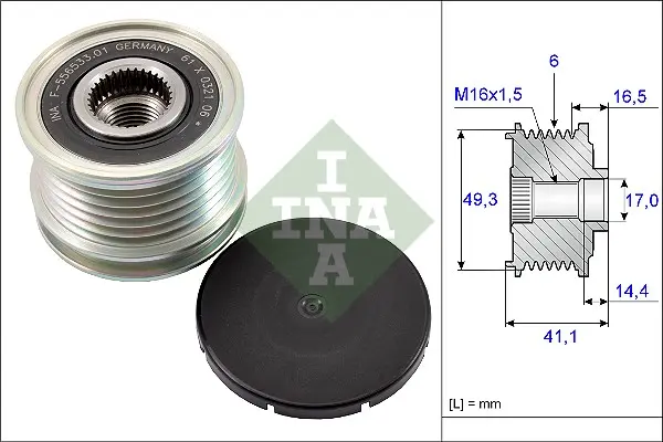 Sistem roata libera, generator Schaeffler INA 535 0178 10
