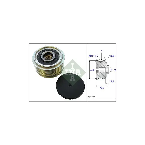 Sistem roata libera, generator Schaeffler INA 535 0187 10