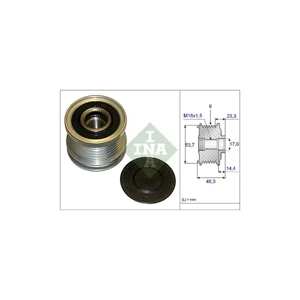 Sistem roata libera, generator Schaeffler INA 535 0204 10