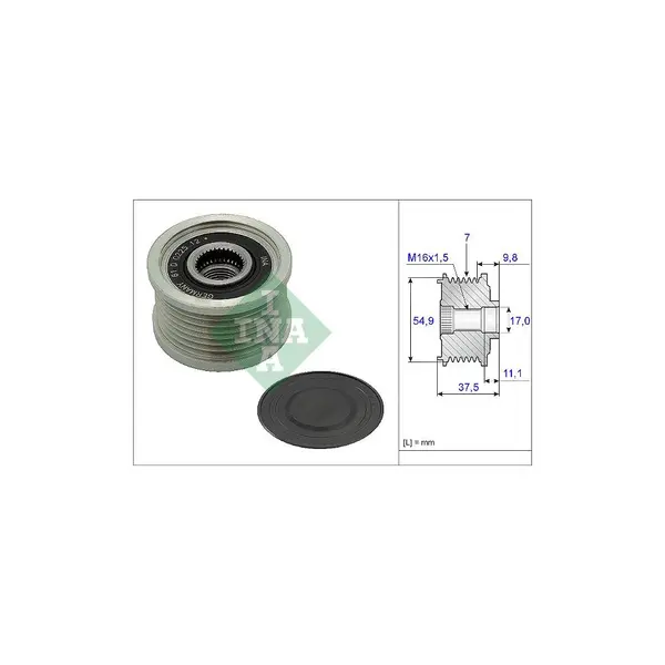 Sistem roata libera, generator Schaeffler INA 535 0235 10