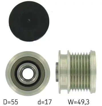 Sistem roata libera, generator SKF VKM 03823