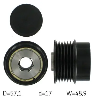 Sistem roata libera, generator SKF VKM 03830