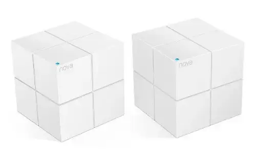 Sistem Router Wireless mesh Tenda Nova MW6, Gigabit, Dual Band, Kit cu 2 noduri wireless, 1200 Mbps (Alb)