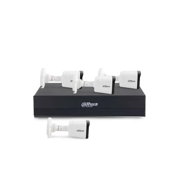 Sistem supraveghere exterior basic Dahua DH-4EXTIR20-2MP, 4 camere, 2 MP, 3.6 mm, IR 20 m