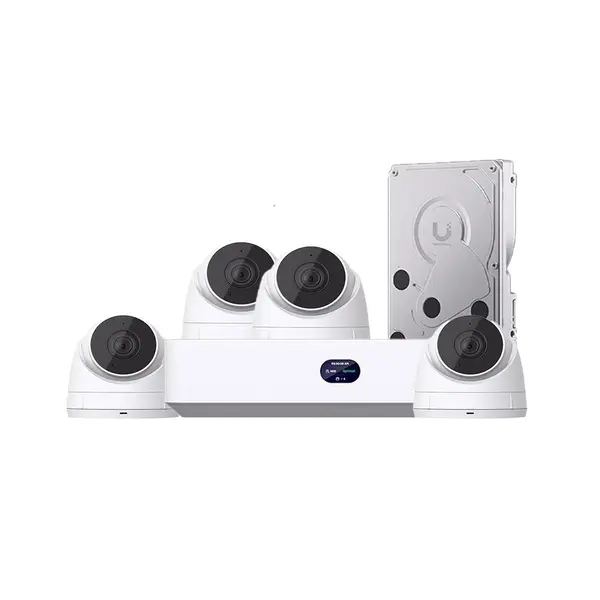 Sistem supraveghere interior IP Ubiquiti UniFi UNVR Instant, 4 camere, 4 MP, IR 30 m, microfon, HDD 1 TB, PoE, plug and play