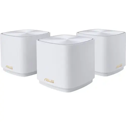 Sistem Wi-Fi ASUS ZenWiFi XD4 Plus (W-3-PK), AX1800, Dual-Band, acoperire 446m², Dual-Core CPU, 128MB/256MB Flash/RAM, Gigabit, AiProtection Classic, Traditional QoS, VPN server/client, IPTV, AiMesh, montare pe perete