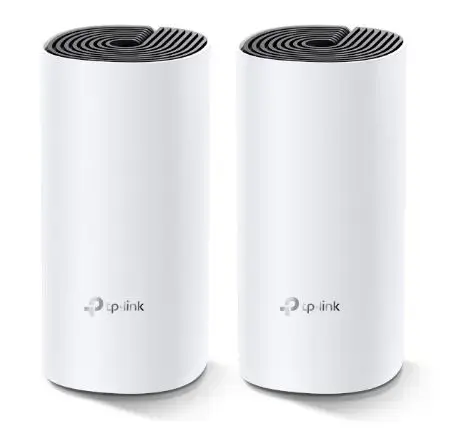 Sistem Wireless Mesh TP-Link Deco M4, Gigabit, Dual Band, 1200 Mbps, Antene interne, 2 Pack (Alb)