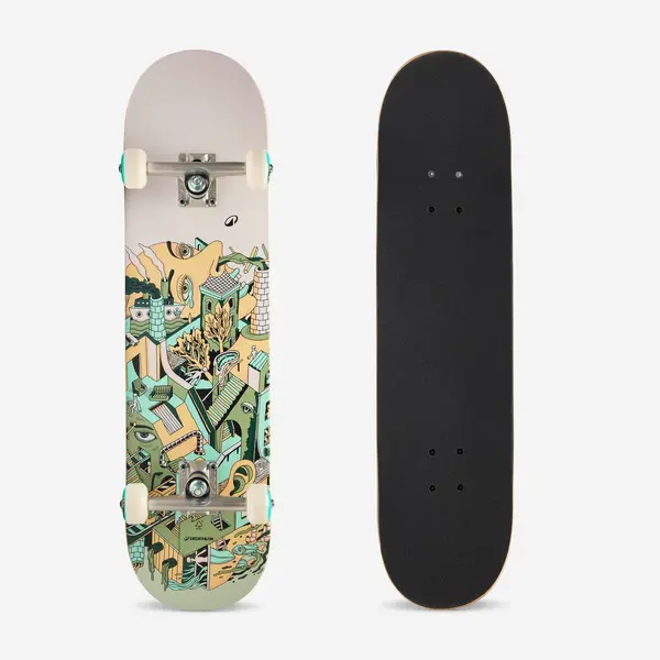 SKATEBOARD COMPLET CP100 ESCHER MĂRIMEA 8"
