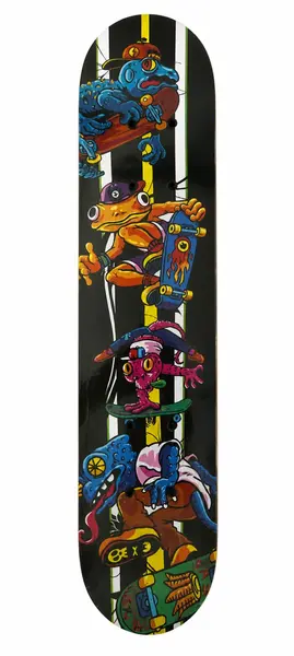 Skateboard din lemn model Graffiti Reptile Street Art - 60 cm