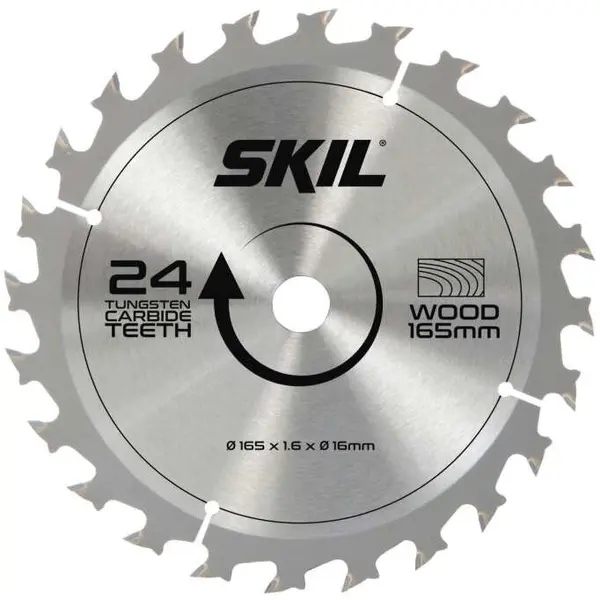 Skil Panza pentru fierastrau SKIL placata cu aliaj dur, Ø165 mm, 24 dinti