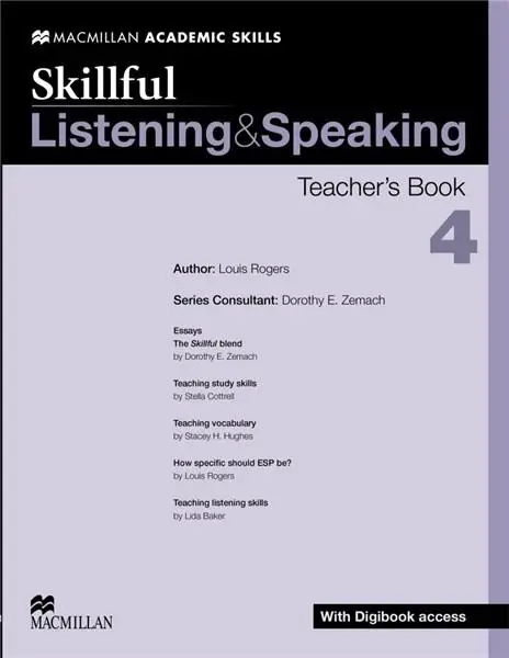 Skillful Level 4 Listening & Speaking Teacher's Book Pack | Dorothy E. Zemach, Louis Rogers