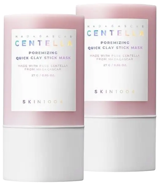 Skin 1004 Madagascar Centella Poremizing Set - Mască stick cu clătire, 2 x 27 g