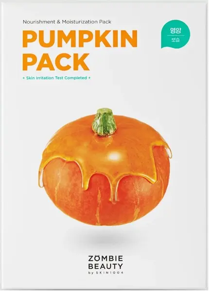 Skin 1004 Zombie Beauty Masca pentru față Pumpkin Pack, 16 buc.
