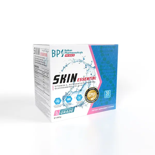 Skin Essential, Colagen Hidrolizat, 30 plicuri - Merișoare