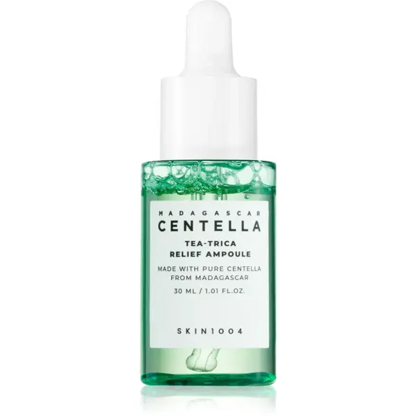 SKIN1004 Madagascar Centella Tea-Trica Relief Ampoule ser facial calmant pentru ten acneic 30 ml