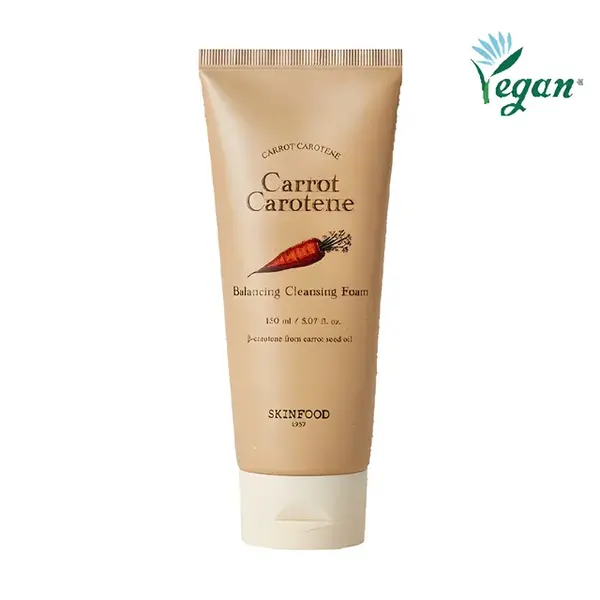SKINFOOD - Carrot Carotene Balancing Cleansing Foam, 150ml