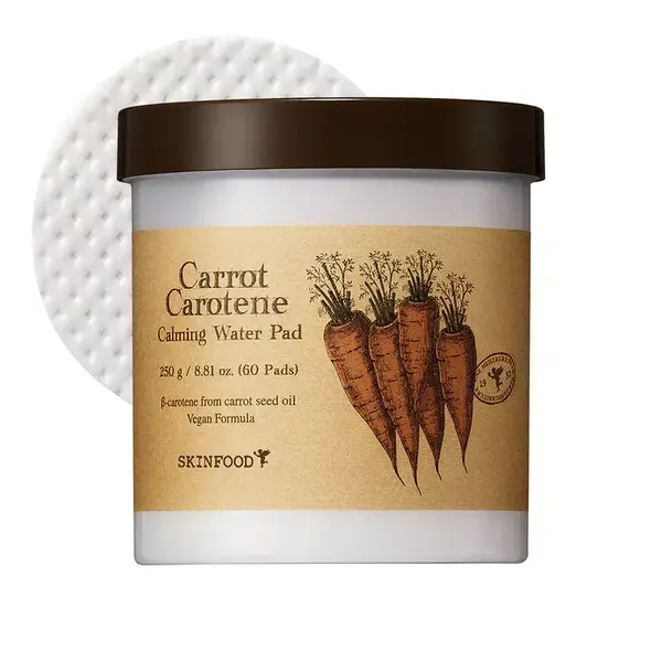 SKINFOOD – Carrot Carotene Calming Water Pad 60 Pcs