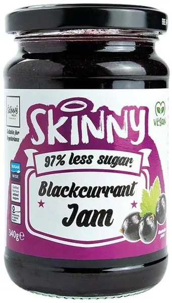 Skinny Jam Blackcurrant, 340 g, Skinny Food Co