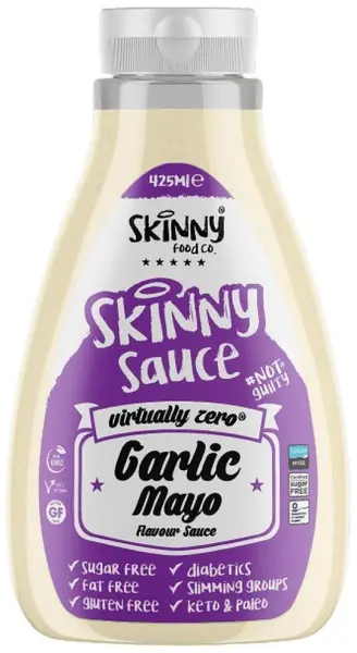 Skinny Sauce Garlic Mayo, 425 ml, Skinny Food Co