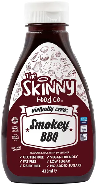 Skinny Sauce Smokey BBQ, 425 ml, Skinny Food Co