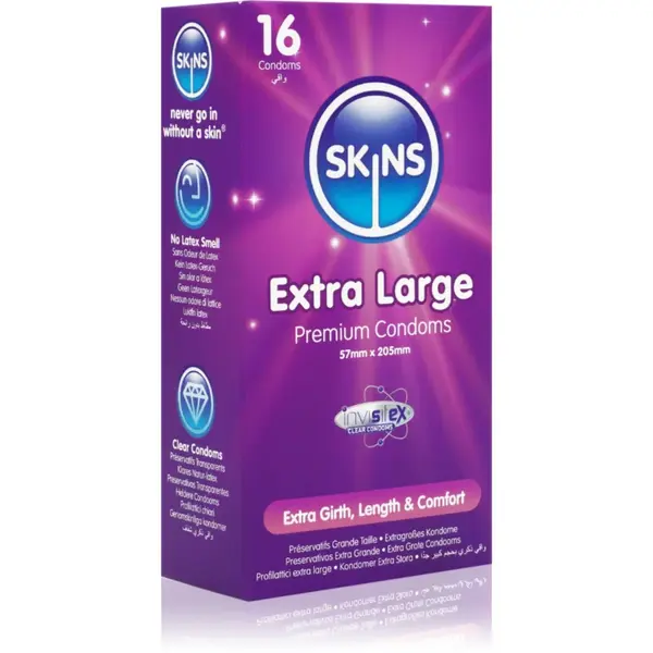 Skins Extra Large prezervative Vanilla 16 buc