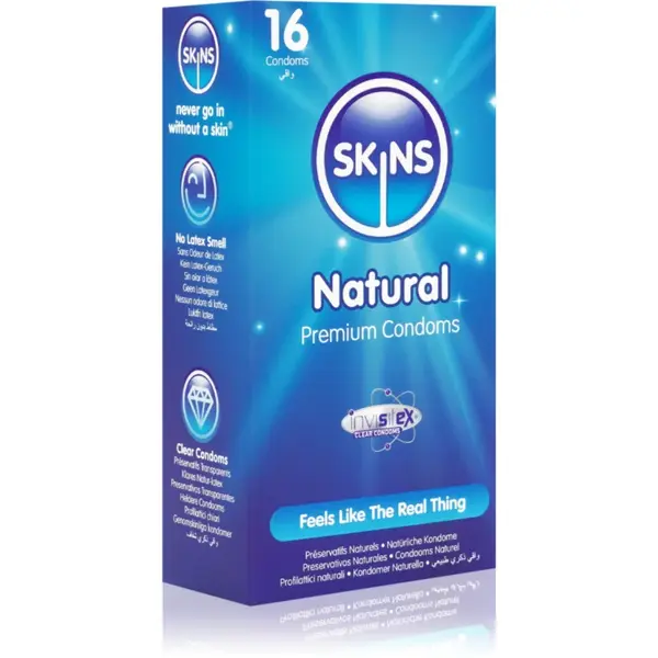 Skins Natural prezervative Vanilla 16 buc