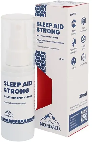 Sleep Aid Strong Spray de gură, 1.95 mg, 30 ml, Nordaid