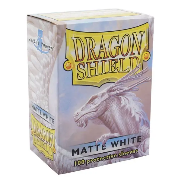 Sleeve-uri Dragon Shield Matte Sleeves 100 Bucati - Alb