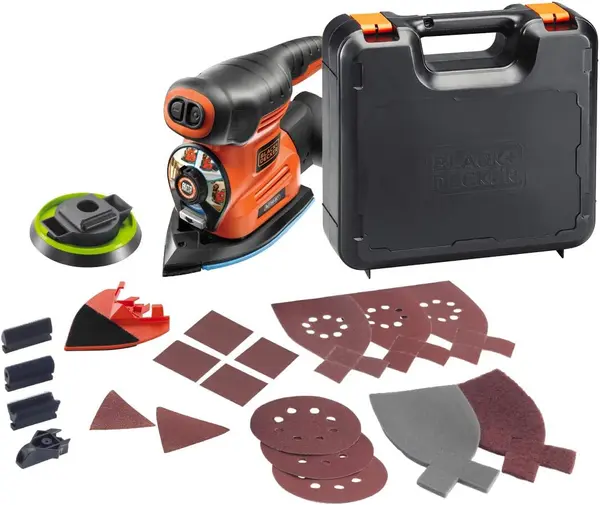 Șlefuit electric multifuncțional 4 în 1 Black & Decker - KA280K, 220W, cu accesorii